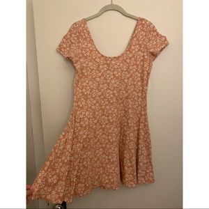 Forever 21 orange floral mini dress